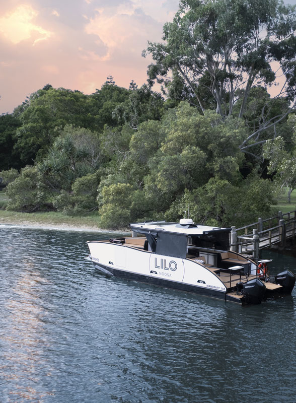Guests enjoying a Sunset Cruise on the Noosa River with Lilo Noosa